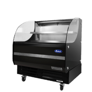 VITRINA HORIZONTAL ABIERTA LAMINA NEGRA