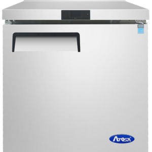 MESA REFRIGERADA CON PROTECTOR DE SALPICADURAS PUERTA SOLIDA 27"