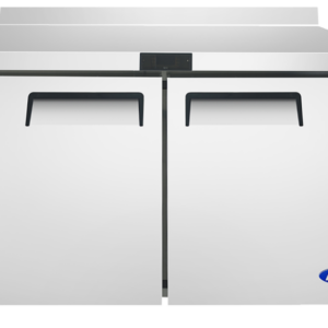 MESA REFRIGERADA CON PROTECTOR DE SALPICADURAS PUERTA SOLIDA 48"