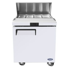 MESA REFRIGERADA DE PREPARACIÓN PUERTA SOLIDA 27"