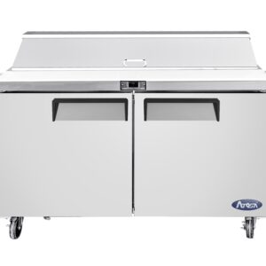 MESA REFRIGERADA DE PREPARACIÓN PUERTA SOLIDA 48"