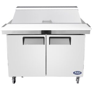 MESA REFRIGERADA DE PREPARACIÓN PUERTA SOLIDA MEGA TOP 48"